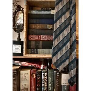 Vintage Giorgio Armani silk necktie with stripes